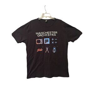 Manchester Orchestra Amplified Echoes Tour 2023 Black T-Shirt XXL Band Merch